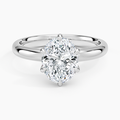 Esme 2.5mm Solitaire Ring - Oval Center Stone