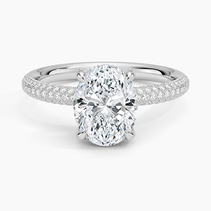 Valencia Diamond Ring (1/3 ct. tw.) - Oval Center Stone