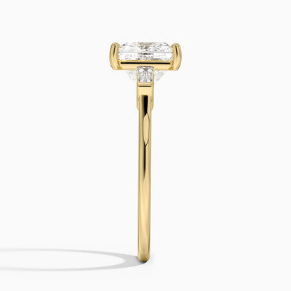 Symphony Perfect Fit Tapered Baguette Diamond Ring - Princess Cut Center Stone