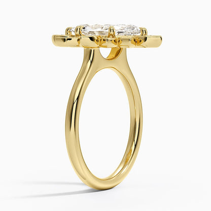 Fiore Halo Diamond Ring (1/4 ct. tw.) - Marquise Center Stone