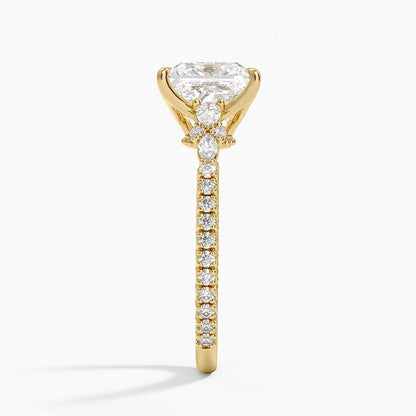 Primrose Diamond Ring - Princess Cut Center Stone