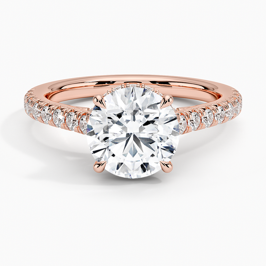 Chantal Diamond Ring - Round Center Stone