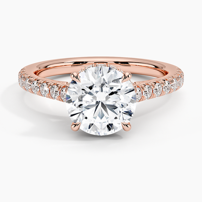 Chantal Diamond Ring - Round Center Stone