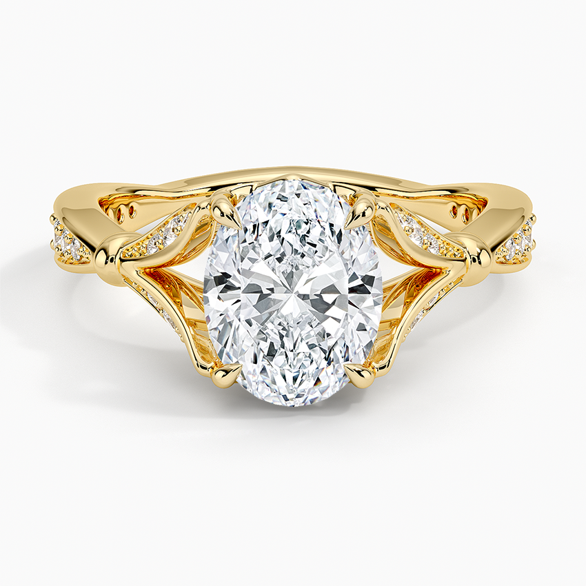 Zinnia Diamond Ring (1/3 ct. tw.) - Oval Cut Center Stone