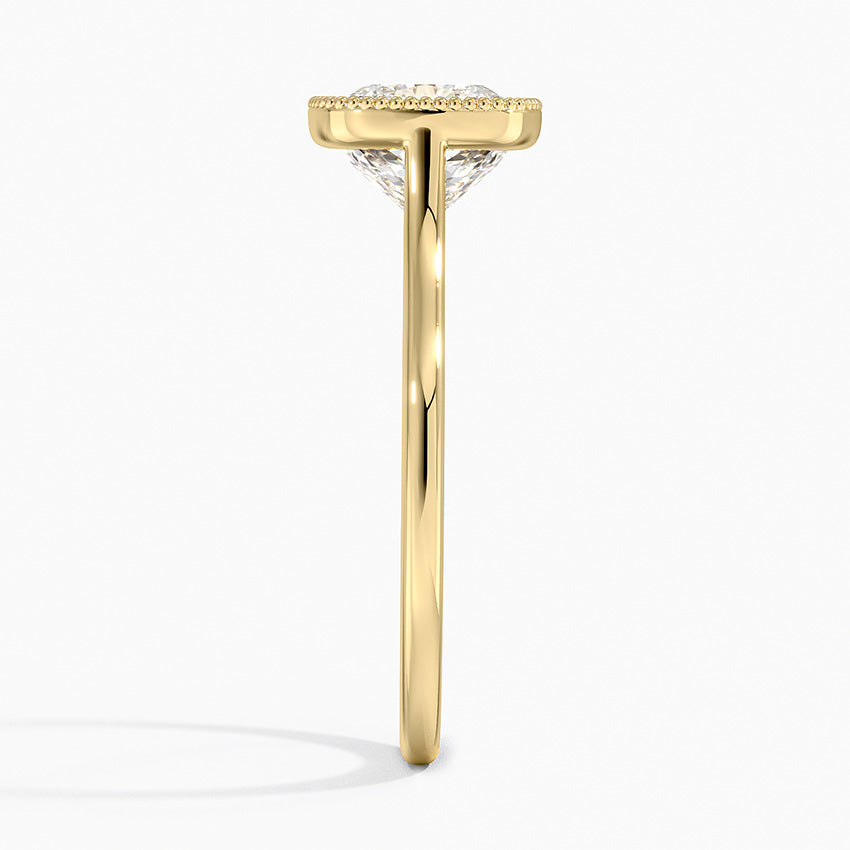 Margot Bezel Ring - Cushion Cut Center Stone