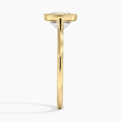 Margot Bezel Ring - Cushion Cut Center Stone