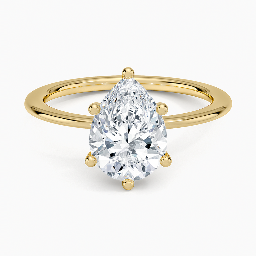 Aimee Solitaire Ring - Pear Center Stone