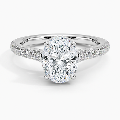Chantal Diamond Ring - Oval Center Stone