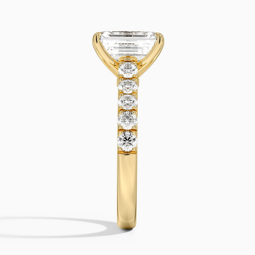 Anthology Half Coverage Diamond Ring (1/2 ct. tw.) - Emerald Cut Center Stone
