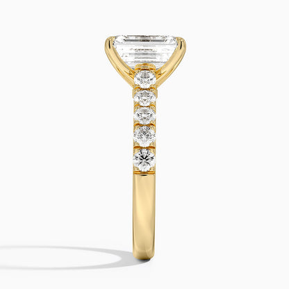 Anthology Half Coverage Diamond Ring (1/2 ct. tw.) - Emerald Cut Center Stone