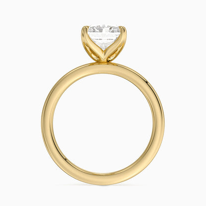 2mm Petite Elodie Perfect Fit Solitaire Ring - Radiant Cut Center Stone