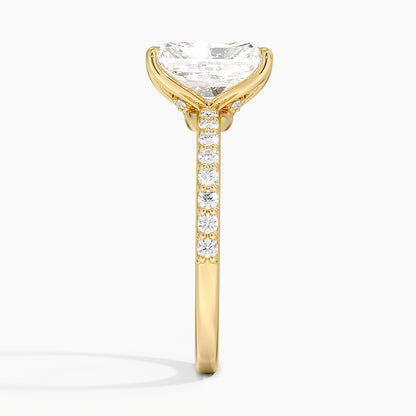 Luxe Elodie Diamond Ring (1/4 ct. tw.) - Radiant Cut Center Stone