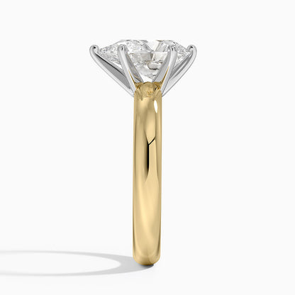 Comfort Fit 3mm Ring - Pear Cut Center Stone