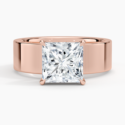 Peyton 6mm Solitaire Ring - Princess Cut Center Stone