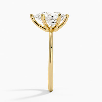 Aimee Solitaire Ring - Pear Center Stone