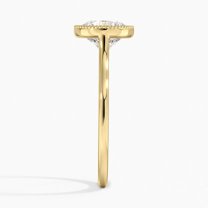 Margot Bezel Ring - Round Center Stone