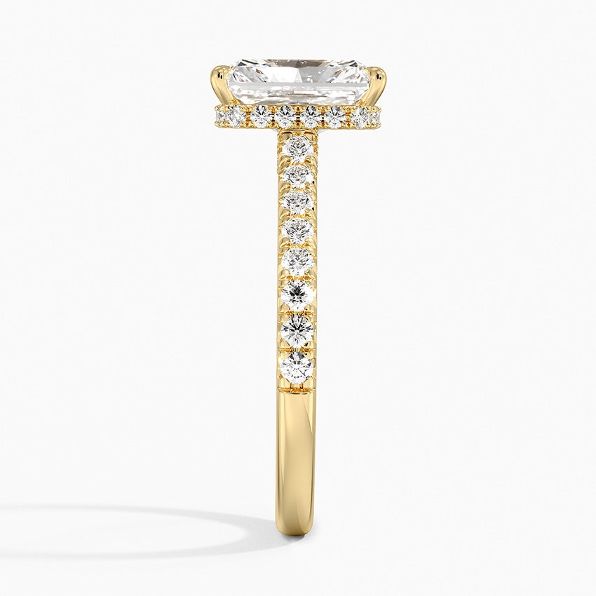 Chantal Diamond Ring - Radiant Cut Center Stone