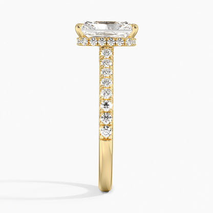 Chantal Diamond Ring - Radiant Cut Center Stone