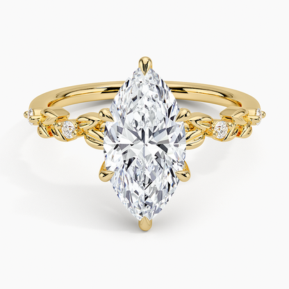 Briar Diamond Ring - Marquise Cut Center Stone