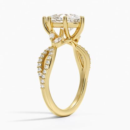 Luxe Willow Diamond Ring (1/4 ct. tw.) - Pear Center Stone