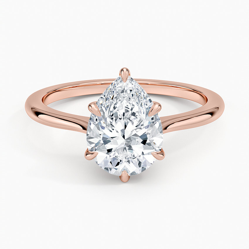 Elle Solitaire Ring - Pear Center Stone