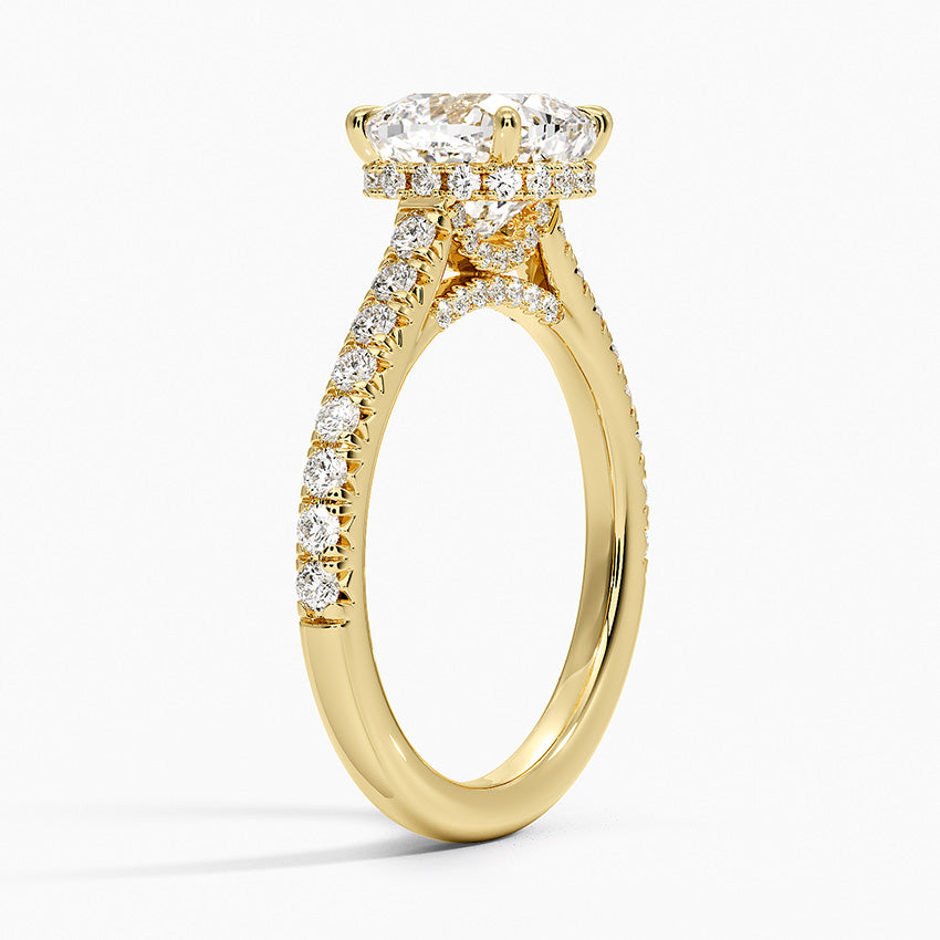 Chantal Diamond Ring - Cushion Cut Center Stone