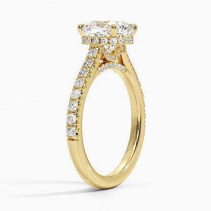Chantal Diamond Ring - Cushion Cut Center Stone