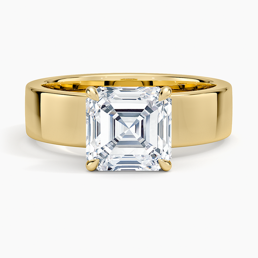 Alden Diamond Ring - Asscher Cut Center Stone