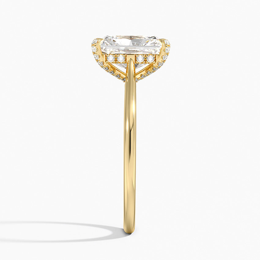 Adorned Dawn Diamond Ring - Radiant Cut Center Stone