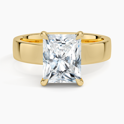 Peyton 4mm Solitaire Ring - Radiant Cut Center Stone