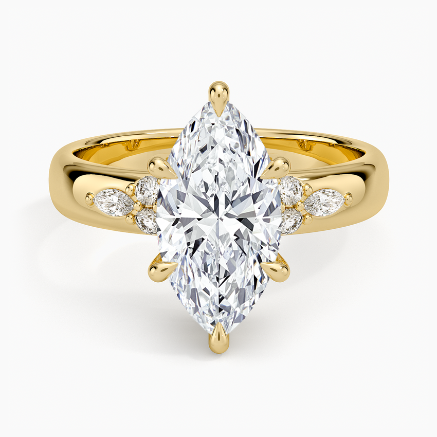 Mosaic Nadia Diamond Ring - Marquise Cut Center Stone
