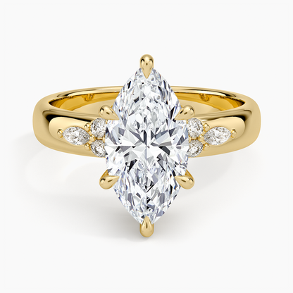 Mosaic Nadia Diamond Ring - Marquise Cut Center Stone