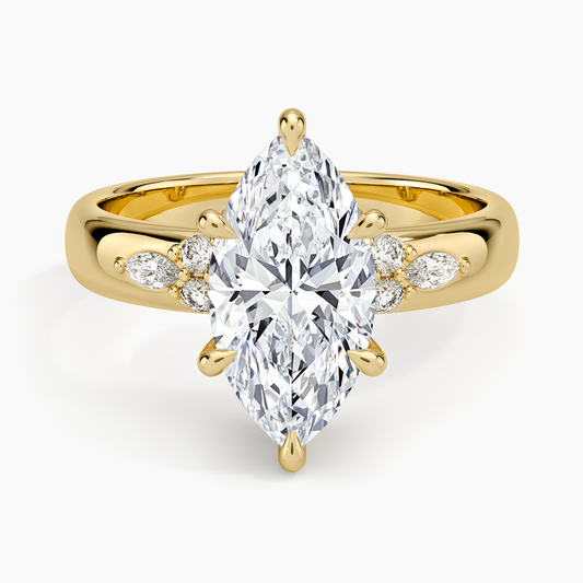 Mosaic Nadia Diamond Ring - Marquise Cut Center Stone