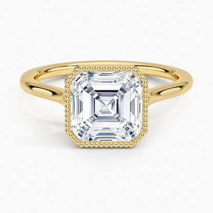 Margot Bezel Ring - Asscher Cut Center Stone