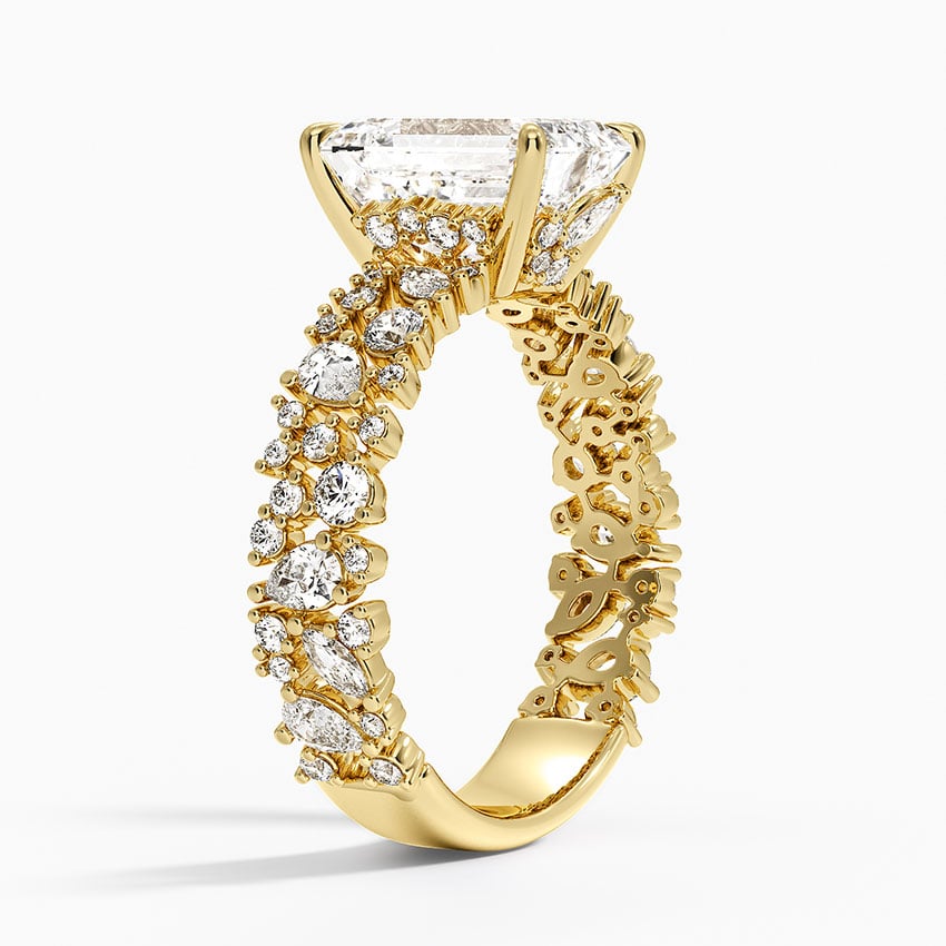Glacé Diamond Ring (3/4 ct. tw.) - Emerald Cut Center Stone