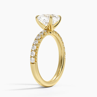 Luxe Amelie Diamond Ring (3/8 ct. tw.) - Cushion Cut Center Stone