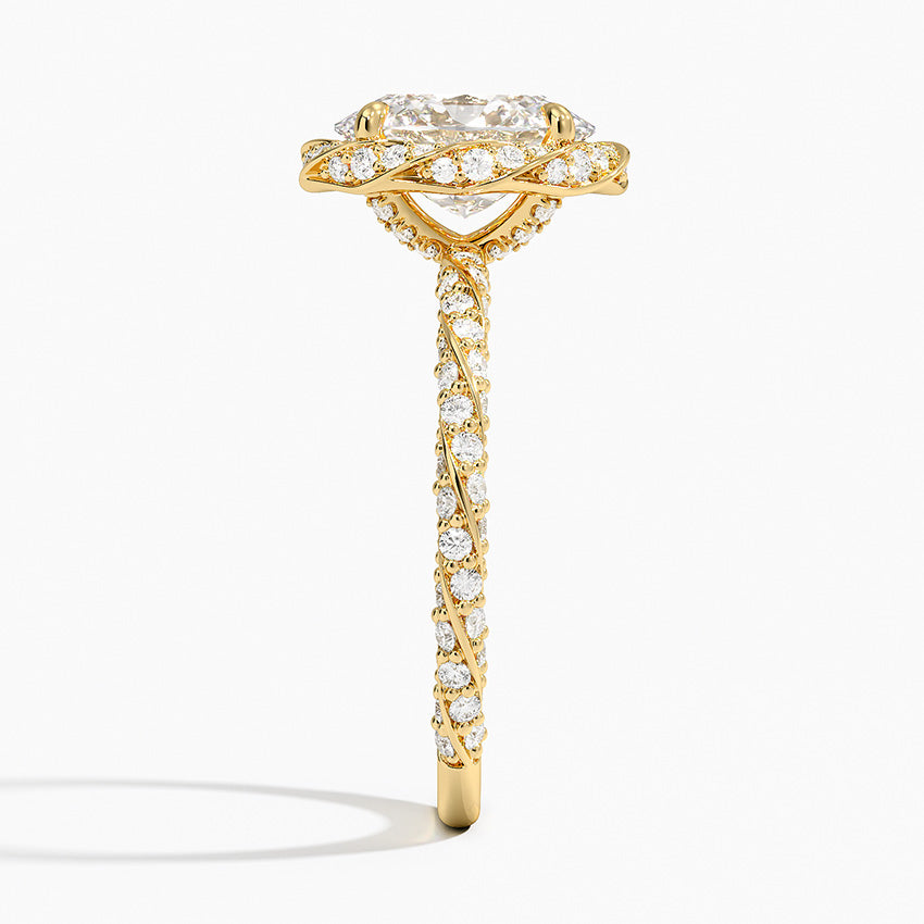 Nova Halo Diamond Ring (1/2 ct. tw.) - Oval Cut Center Stone