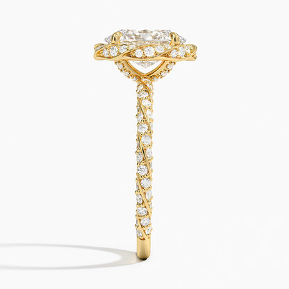 Nova Halo Diamond Ring (1/2 ct. tw.) - Oval Cut Center Stone