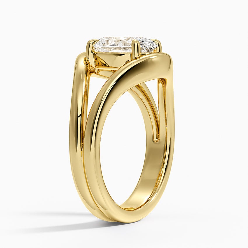 Frame Solitaire Ring - Oval Center Stone