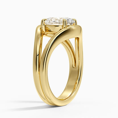Frame Solitaire Ring - Oval Center Stone