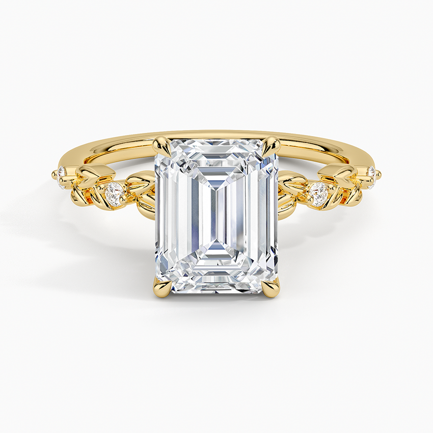 Briar Diamond Ring - Emerald Cut Center Stone