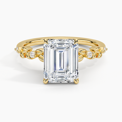 Briar Diamond Ring - Emerald Cut Center Stone