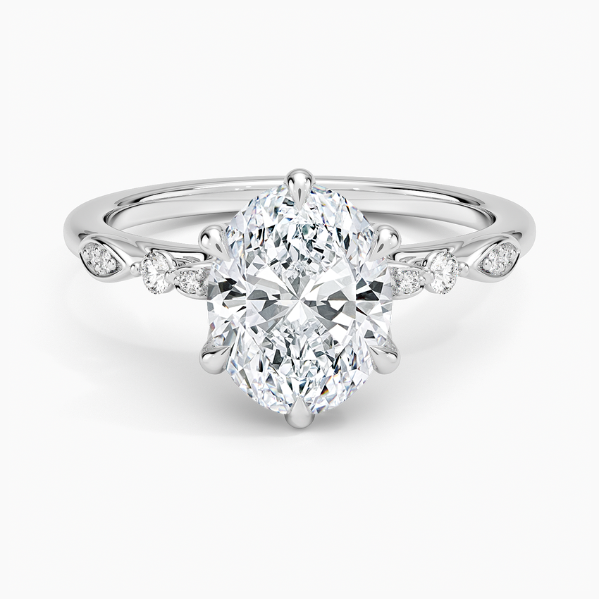 Rochelle Diamond Ring - Oval Center Stone