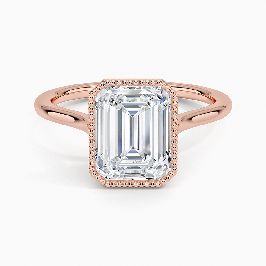 Margot Bezel Ring - Emerald Cut Center Stone