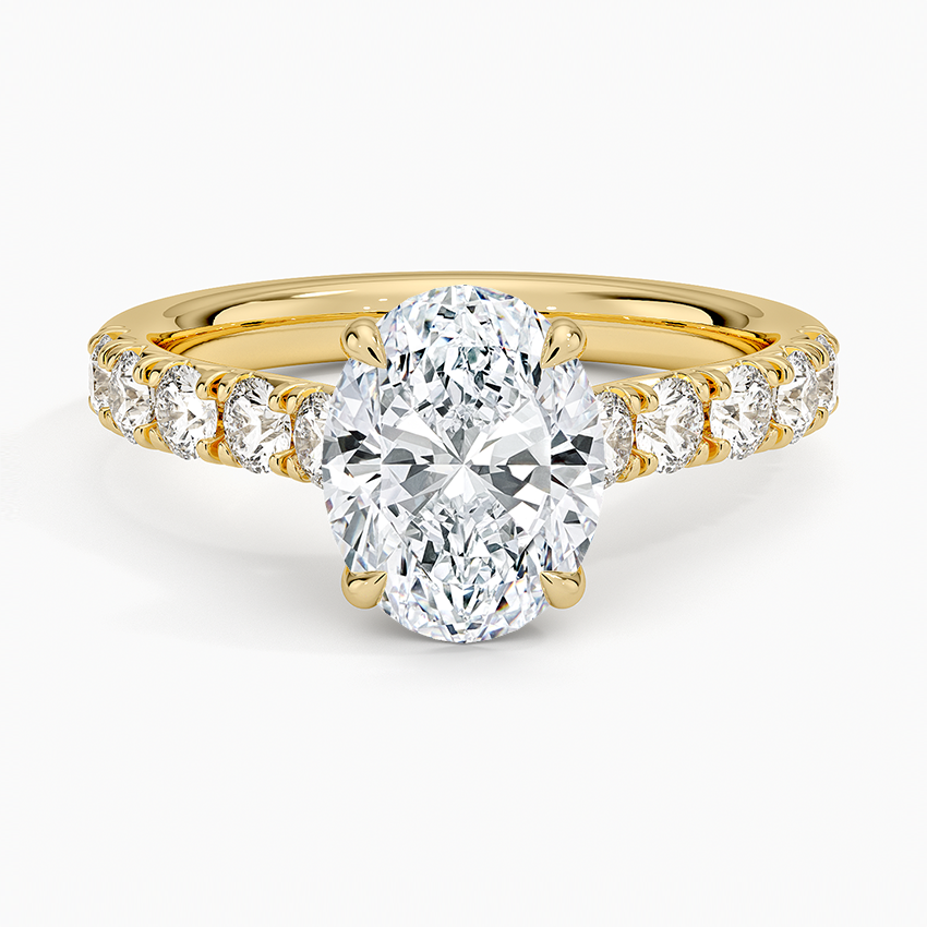Anthology Half Coverage Diamond Ring (1/2 ct. tw.) - Oval Center Stone