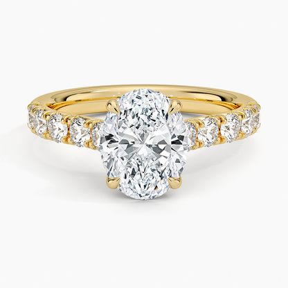 Anthology Half Coverage Diamond Ring (1/2 ct. tw.) - Oval Center Stone