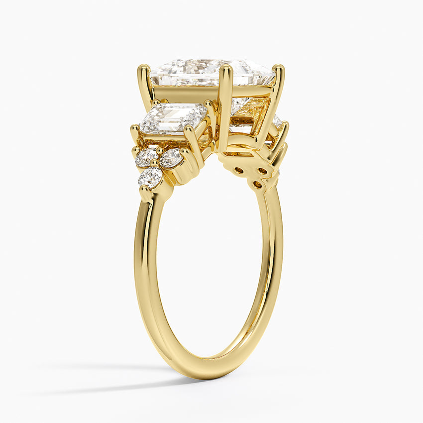 Sabine Cluster Diamond Ring (1 ct. tw.) - Princess Cut Center Stone