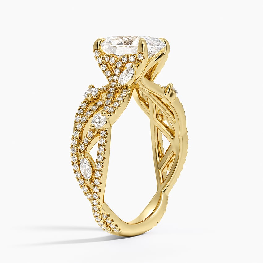 Grand Secret Garden Diamond Ring - Oval Center Stone