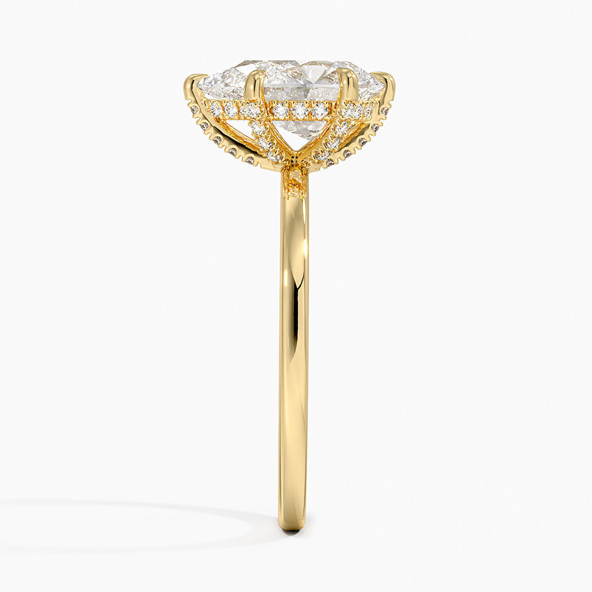 Lumiere 1.5mm Diamond Ring - Pear Center Stone