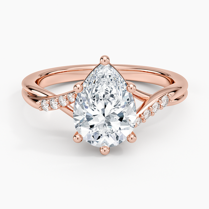 Chamise Diamond Ring (1/15 ct. tw.) - Pear Center Stone